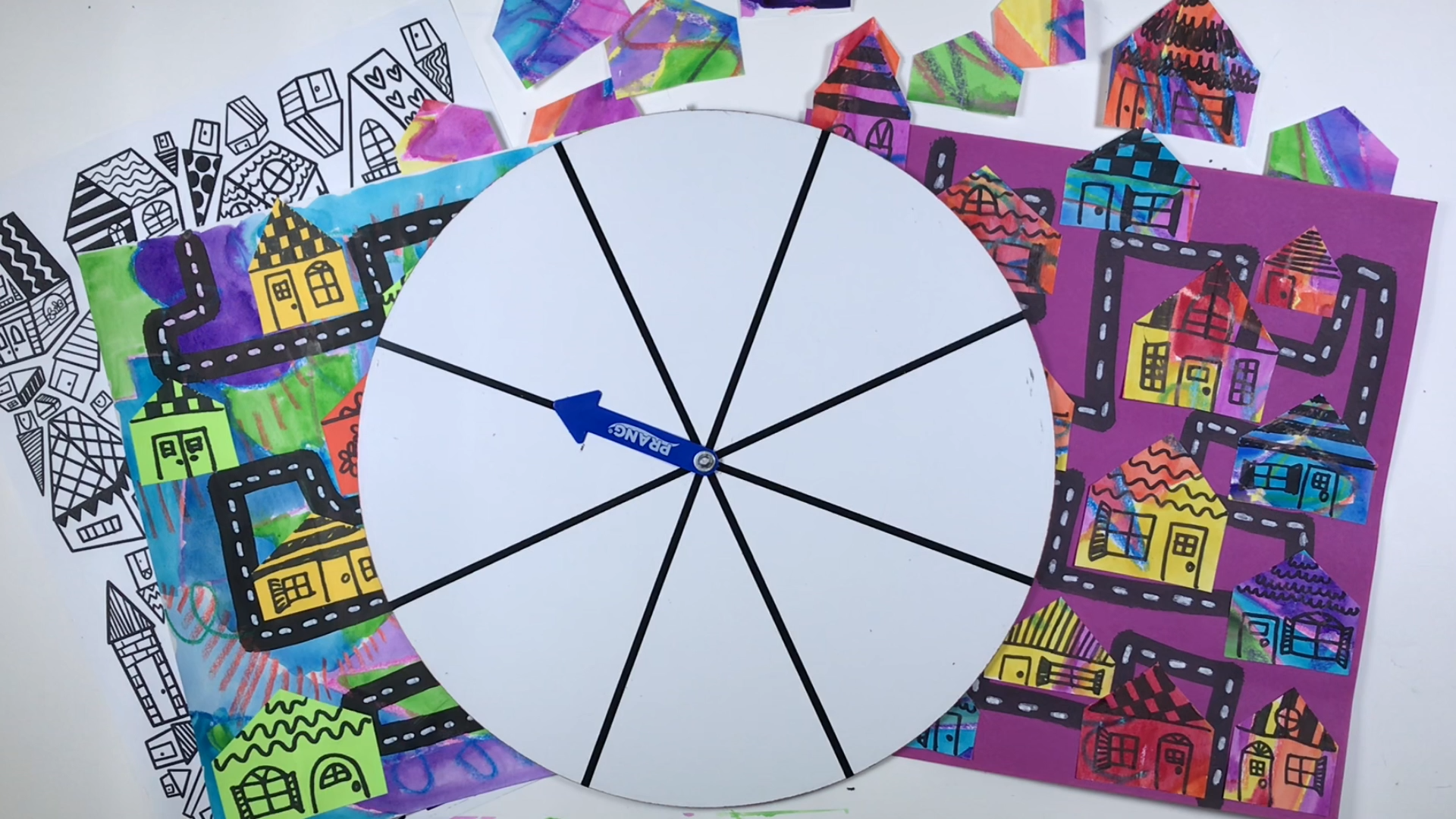 Blank spinner wheel